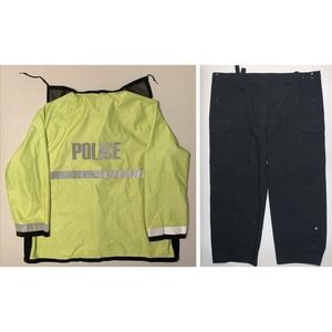 Blauer Gore-Tex Police Reflective Rain Pants 2XL & Jacket 2XL 52-54 Professional
